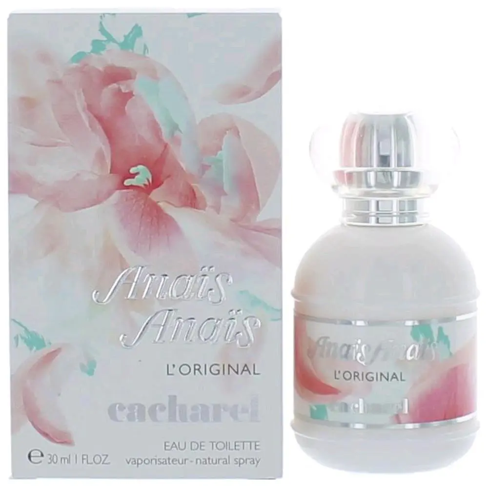 Cacharel Anais Anais L'Original Unisex Eau de Toilette (EDT) Spray Bottle - 1.0 oz Classic Everyday Compact Liquid Spraying Fragrance, Refined Aroma, Easy Apply