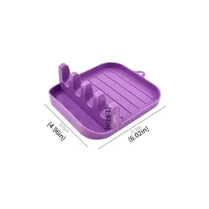 Space-Saving Silicone Kitchen Utensil Holder - Perfect for Spoons, Spatulas & Pot Lids - Ideal for Home and Restaurant Use