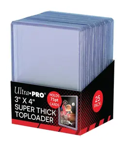 Ultra Pro 3"x 4" 75pt Toploader  (25 Pack)