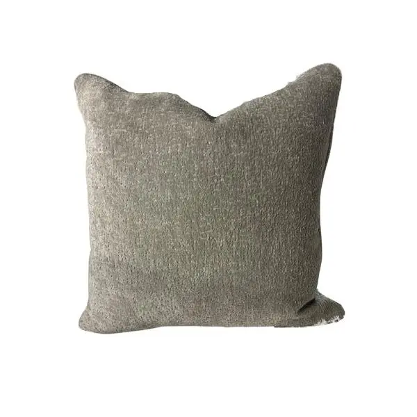 Gray Velvet Pillow