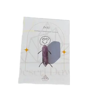 INTJ Crystal, Healing Crystals for The Architect, MBTI Gemstones, Amethyst for Insight and Focus, Friendship Gift, Perfect Party Favor