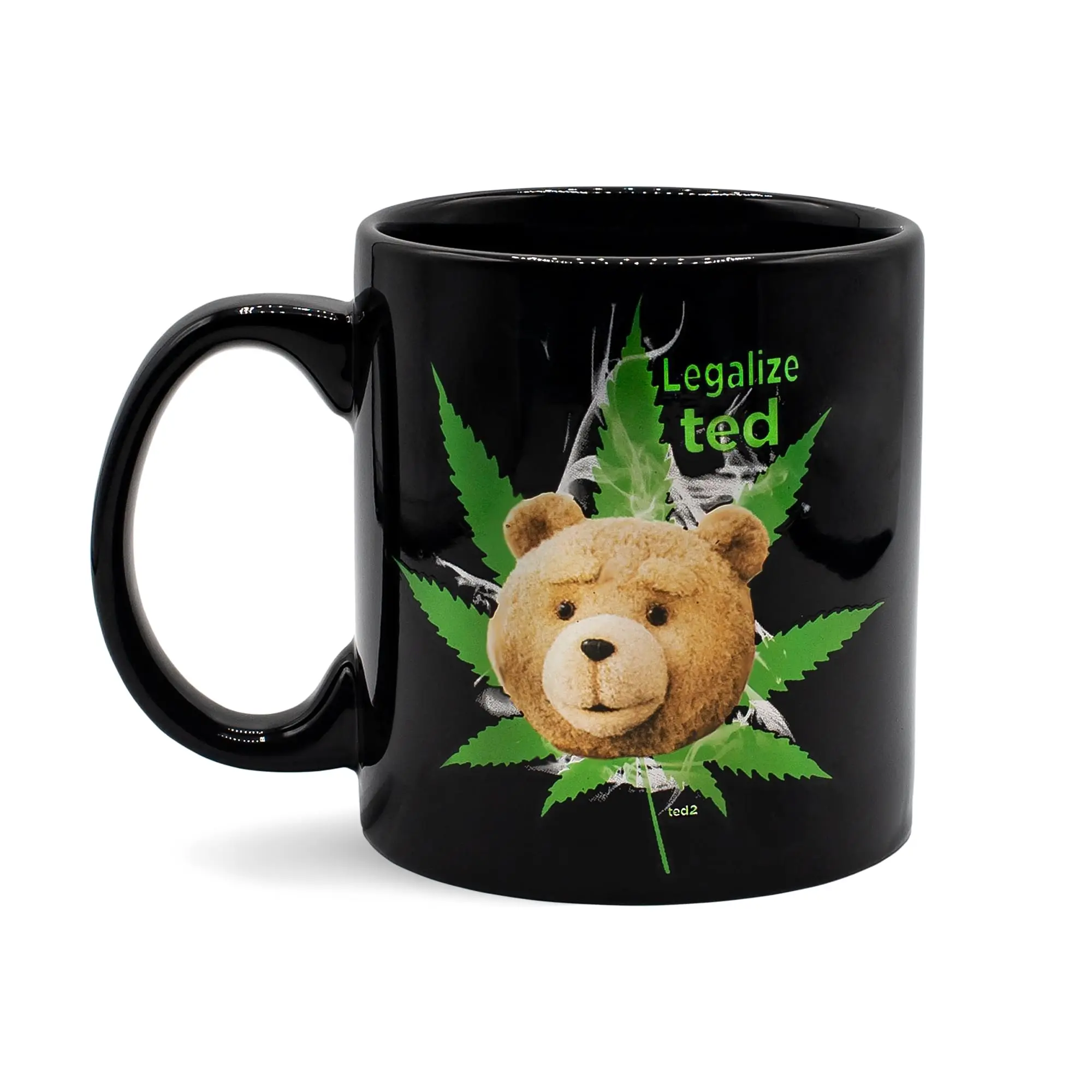 Ted 2 Legalize Ted 12oz Foil-Printed Ceramic Coffee Mug, Collectibles Cup for Daily Drink Use