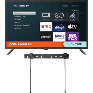 32-inch   TV LED + Free Wall Mount with  Cectivity and Mobile App | Flat Screen TV Compatible with  Home Kit | Alexa and  Assistant ()