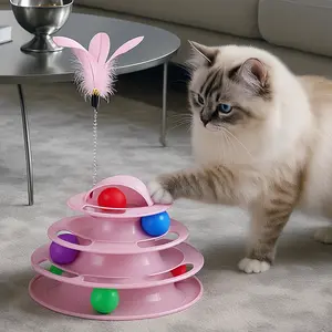 Cat Self-Play Turntable Track Ball Toy