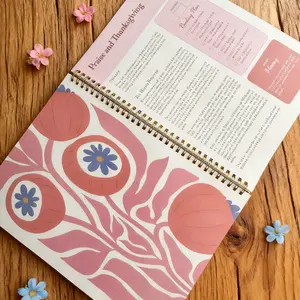 Bible Study Planner Notebook (1-Year) | Weekly Scripture & Reflection Journal for Personal Devotion, Church Groups & Faith Gifts 2026#Mother's Day #SummerVibes