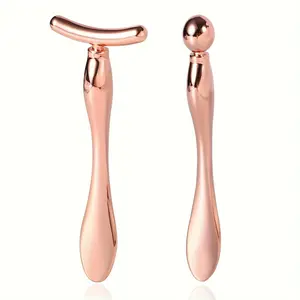 Feizlindao Metal Eye Cream Roller Set, Face Massage Stick, Facial Care Tools, Reduces Swelling and Wrinkles, Scent-Free, No Battery Needed, Ideal Gift for Women