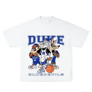 Duke Basketball Shirt, Blue Devils Pride Tee, Vintage Oversized Streetwear, Unisex T-Shirt for Fans., Cozy Fit, Perfect for Any
