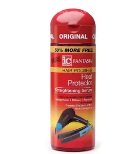 Fantasia High Potency IC Heat Protector Straightening Serum, Hair Polisher, 2 oz