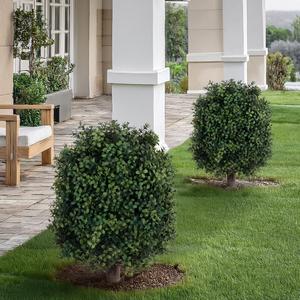 UV-Resistant Artificial Boxwood Plant, Fake Shrub Bush, Real-Touch Faux Greenery, Maintenance-Free Decor for Garden/patio/yard/home, Indoor Outdoor Decorative, Outdoor Faux Plants, Artificial Shrubbery