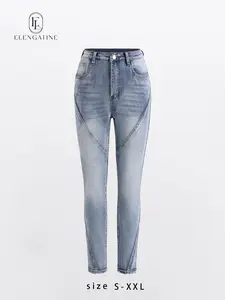 Elengatine Viral Sculpting High Waist Skinny Jeans for Women | Seam-Detail Contour Denim Pants | Tummy Control, Butt Lifting Fit, Stretchy & Comfortable | Snatched Curves, Sleek Silhouette | Perfect for Spring Summer Outfits, Night Out, Street Style