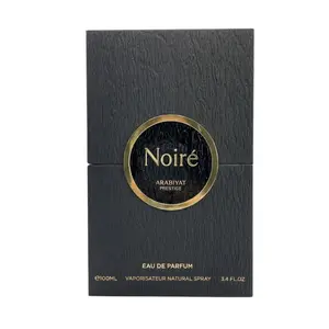 Arabiyat Prestige Noire Unisex EDP, 3.4 oz, Wood-Infused Musk Aromatic Longlasting Potent Unisex Fragrance