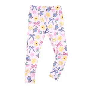 Evie LEGGINGS Super Soft Stretchy Bamboo Viscose Y2K Cartoon Dopamine Style Above the Ankle All Seasons Leggings for Kids