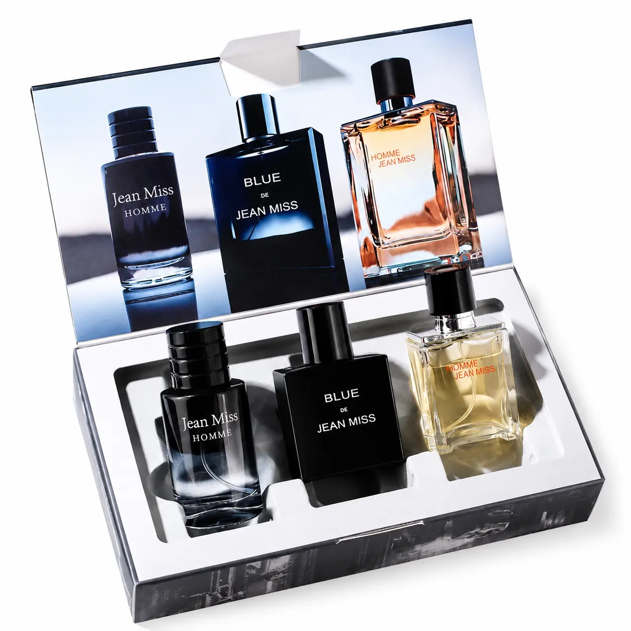 Men's Perfume Gift Set 3-in-1 Eau de Parfum Body Spray Collection – Long Lasting colognes Summer Woody Citrus Floral Vanilla Creamy Fragrance For Men, Luxury Travel Size Kit 3 x 30ml – Daily Wear, Business, Dating, Birthday & Anniversary Gift for Him