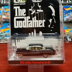 Greenlight Cadillac Fleetwood Diecast Car Black 1:64 The Godfather Series