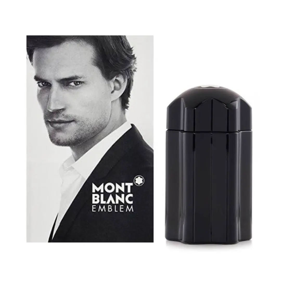 Montblanc Emblem Eau de Toilette For Men 3.3 oz | Aromatic Woody Men's Cologne with Grapefruit, Cardamom & Tonka Bean