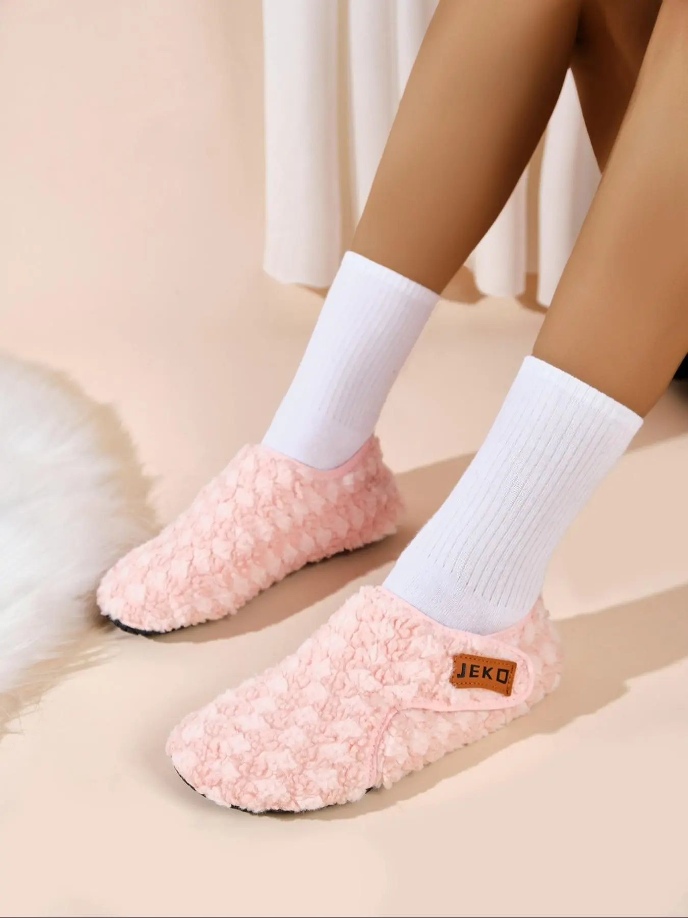 Women's Letter Pattern Slippers, Casual Soft Comfortable Home Slippers, Warm Slippers for Indoor & Outdoor Use for All Seasons, Fluffy Home Slippers, Cute House Slippers, Fuzzy House Shoes