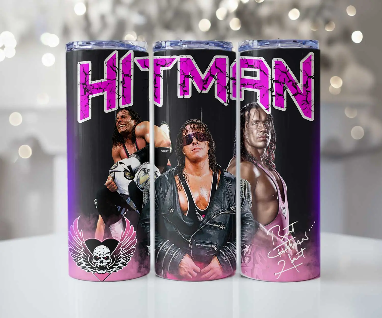 Brett "the Hitman" Hart Tribute Tumbler 20 oz.