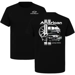 American Racing T-Shirt, Custom Wheels Muscle Car Graphic Tee, Classic Chevrolet Performance Shirt for Car Enthusiasts