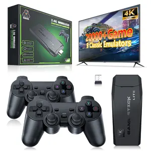 Home Game Consoles Winter Gifts M8  New Retro Game Consoles Nostalgia Stick Game 9 Emulatores 2000+game 4K HDMI Output 2.4GHz Wireless Controller Plug and Play Video Game Consoles for TV Usb Controller Wireless Christmas Gifts