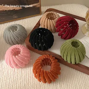 7pcs Bird Nest Hair Comb Set – Boho Hollow-Out Round Clips, Easy Hair Bun Styling Accessories for Wedding & Events