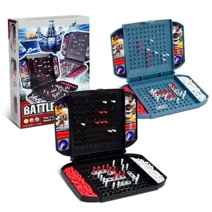 Kids' Fun Battleship & Sea Battle Board Game, Double Battleship Classic Strategy Game, Two-Player Desktop Game for Children, Strategy Board Games