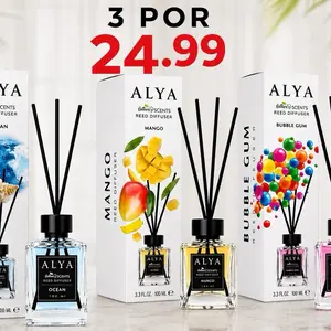 ALYA Reed Diffuser 3-Pack Value Set, 100ml Each - Choose Your Preferred Scents
