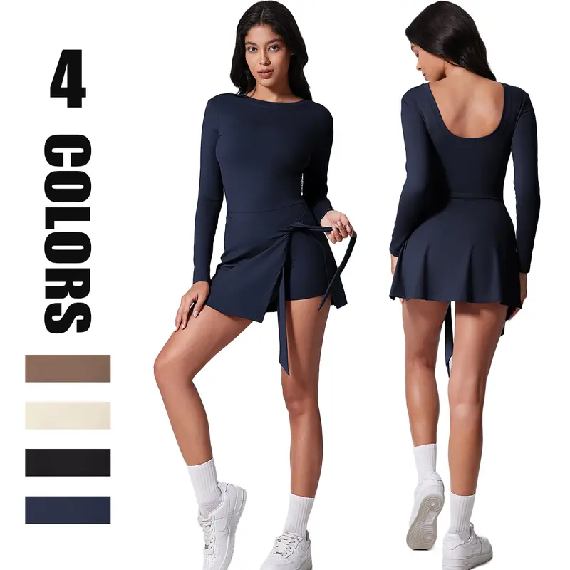 long sleeve tennis dress nike - TikTok Shop