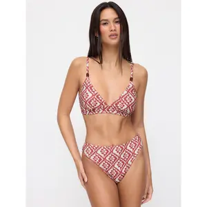 Cider High Stretch Aztec V-neck Bracelet Top & Low Rise Cheeky Bottom Bikini Set SwimWeek