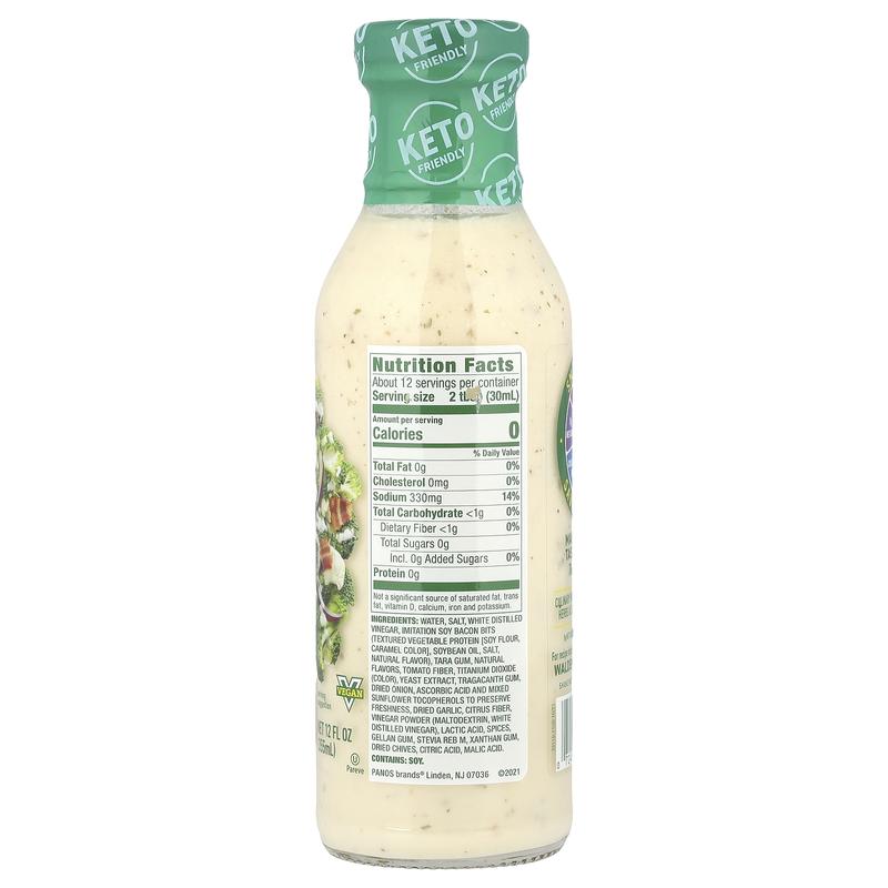 Walden Farms Bac'n Ranch Dressing, 12 fl oz (355 ml)
