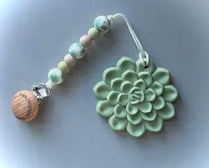 Succulent Teether Clip