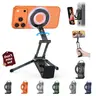 OMOTON TP02 Magnetic Aluminium Phone Mount Tripod Stand - Foldable Desk Phone Accessory with 360° Rotating Shaft, Adjustable Ring Grip, Selfie Stick Clamp, Hook for iPhone, Content Creator Tools,techvibes