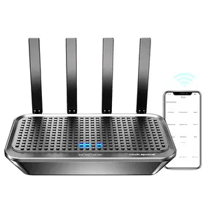 WiFi Router-AC2100 WiFi Router w 4 Gigabit LAN Ports for 60 Devices, High Speed Router(2100Mbps) and Long Range Router(3000Sq.Ft) for Gaming & Home Use, Wireless Internet MU-MIMO & Parental Control