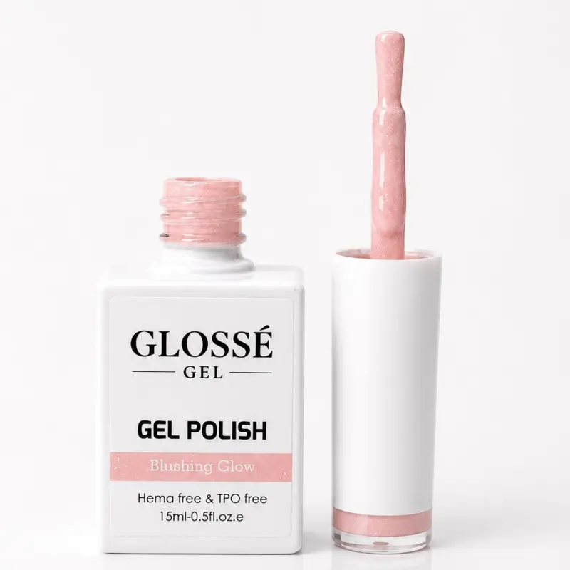 Glossé Gel Blushing Glow 15 ML Hema & Tpo free Nail Polish Flawless