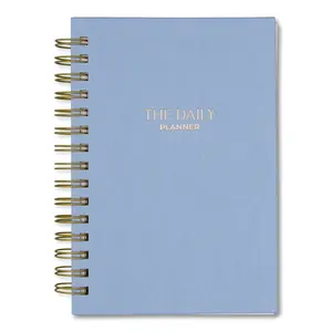 The Daily Planner (Undated 6 Months) - Linen Cover with Spiral Binding