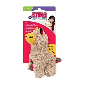 Kong® Softies Buzzy Llama Cat Toys Beige