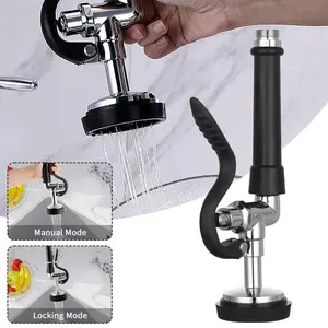 Kitchen Faucet Sprayer High Pressure – Pre-Rinse Handheld Shower Head, Solid Brass, Pull Down Spray for Dishwashers & Sinks, Chrome Finish