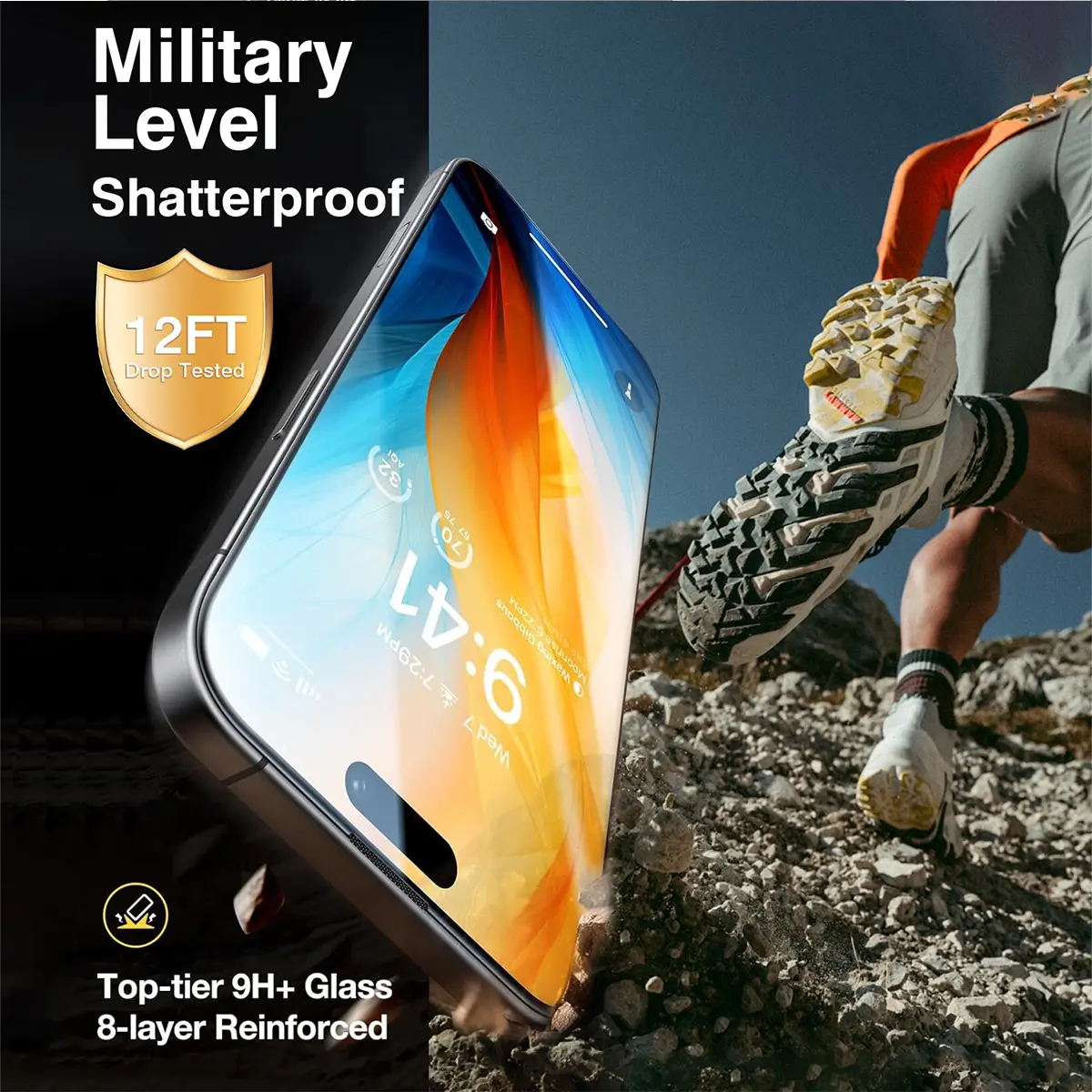 SEEWEI 2-Pack Privacy Screen Protector for iPhone series, 9H+ Tempered Glass, Auto-Dust Removal, Military Grade Protection, Bubble-Free, Full Coverage, Case Friendly，Anti-Reflective，iPhone 16 promax，iPhone 16/15/14/13