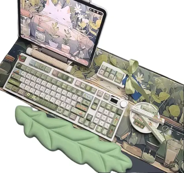 Green Sprouts Theme Mechanical Keyboard Full Set