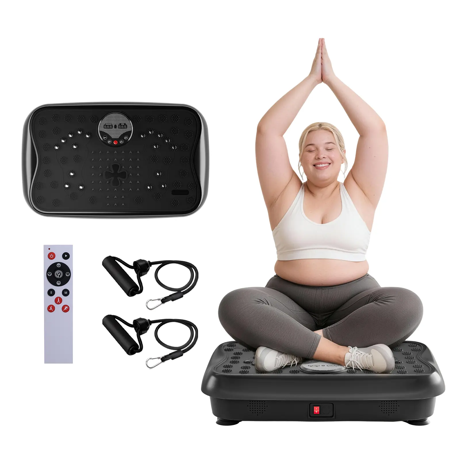 HopHorse Vibration Plate Luck Cross Clover Exercise Machine Muscle Relaxation Vibration Plate Whole Body Fitness Platform HopHorse Vibration Plate Luck Cross Clover Exercise Machine Muscle Relaxation Vibration Plate Whole Body Fitness Platform