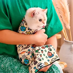 Cat Grooming Wrap, Pet Protection Cover, Cat Wrap Cloth, Suitable for Cat Medication, Prevents Scratches & Escapes, Clean Pet, Cat Cleaning Towel, Grooming Supplies