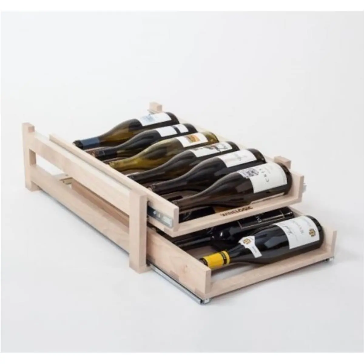 Wine Logic Two Tray 12 Bottle Storage Wine Rack - 22.25 x 7.375 x 16.13 in.