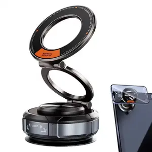 3-Way Magnetic Phone Car Mount! Adjustable Magnetic Car Phone Holder，Multipurpose Magnetic Car Phone Holder，Minimal Design, Strong Grip, Creator-Ready for Vertical Videos & Tutorials Car Gadgets phone holder for car car phone mount