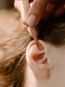 Ear Acupressure Patches, 40pcs/100pcs Transparent Ear Seed Stickers, Cute Style Metal Chain Material, All Seasons Use