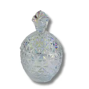 5 oz. Pineapple Candle Jar - Iridescent