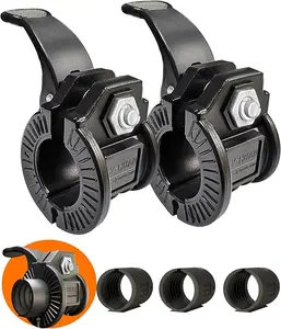 Barbell Clips 1 inch Barbell Clamps 0.9-1.18inch Quick Release Weight Clips for Bars Multi-Size Adjustable Olympic Barbell Clamps