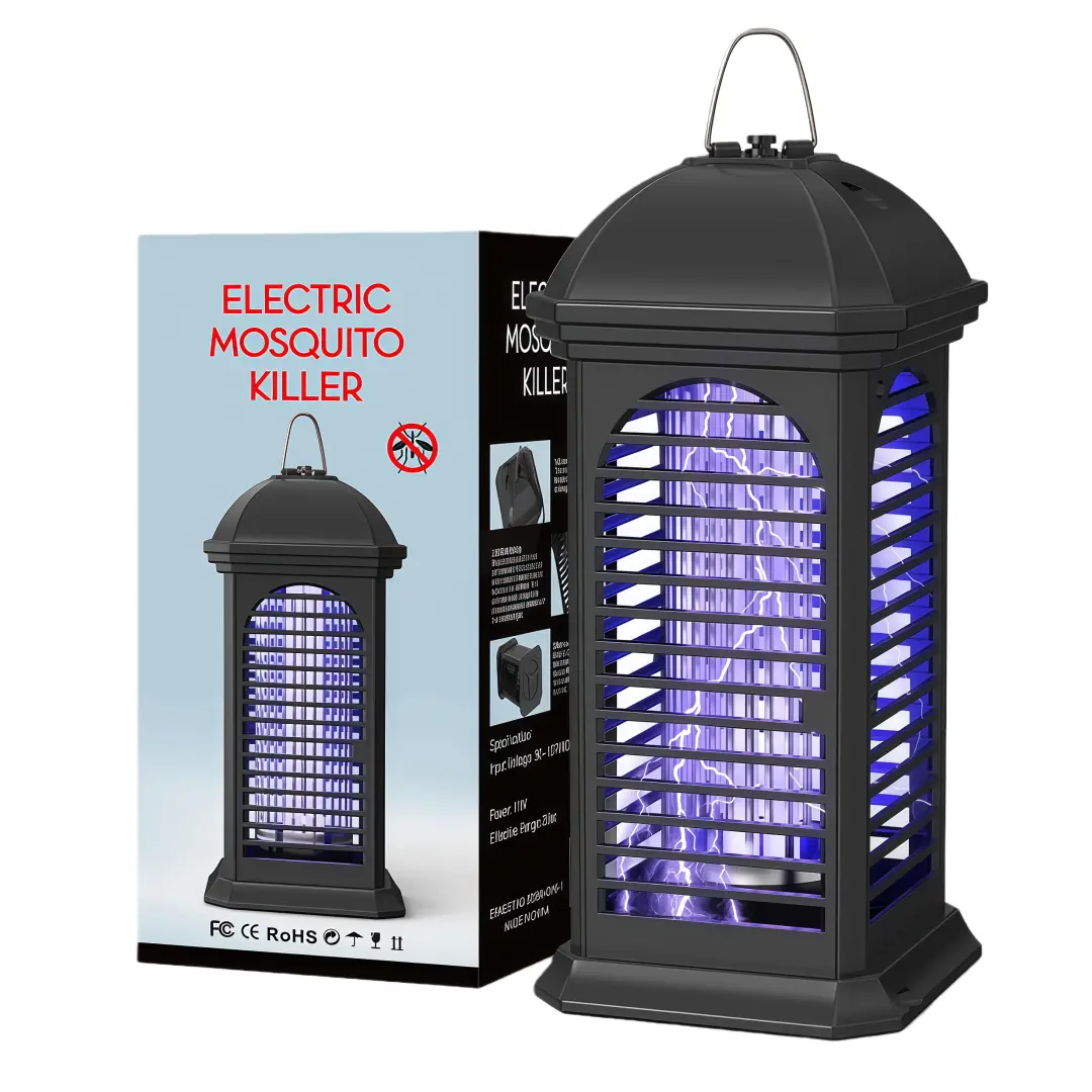 LMMAKE 1PC Electronic Mosquito Zapper, 11W Upgraded Exclusive Blue Violet Lamp, 1/2 Acre Coverage, Long-Lasting Durability, for Outdoor Patio & Indoor Home Use