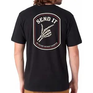 Send It Tactical Shirt Motivation Mindset Graphic Tee No Victory Without Sacrifice T-Shirt Tactical Gym Shirt Edgy Hand Graphic Tee for Men Women