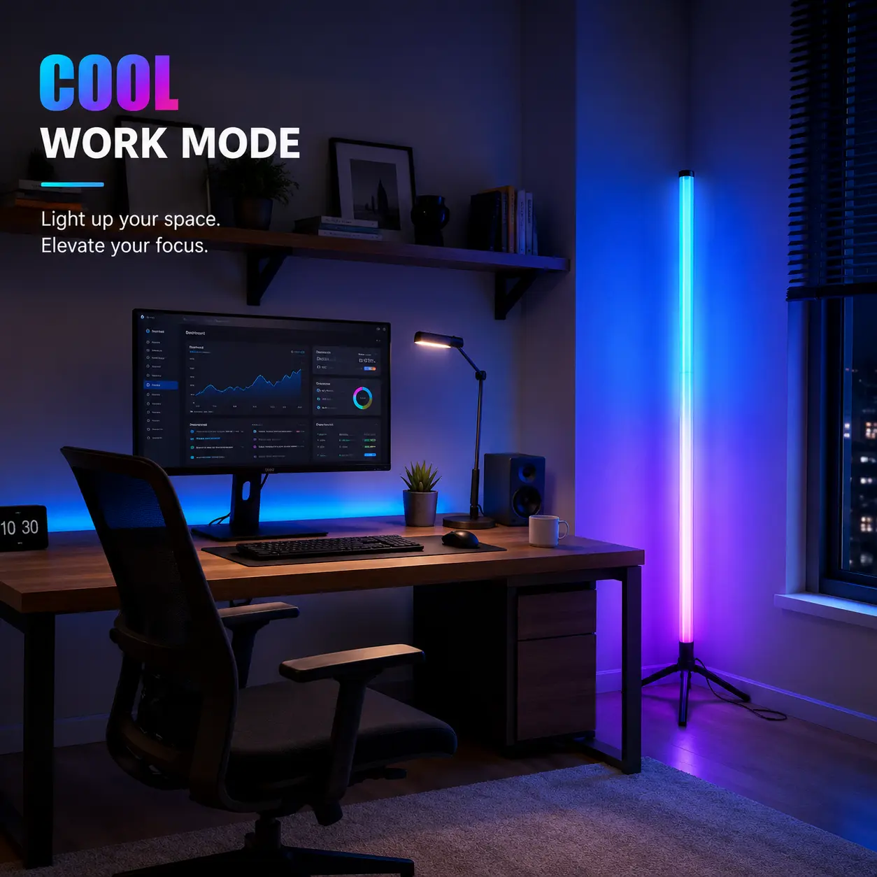 1PC/2PCS RGBIC Corner Floor Lamp, Triangle Base Vertical LED Light with App & Remote Control, Adjustable Color Effects, Brightness and Timer for Bedroom, Living Room & Game Space