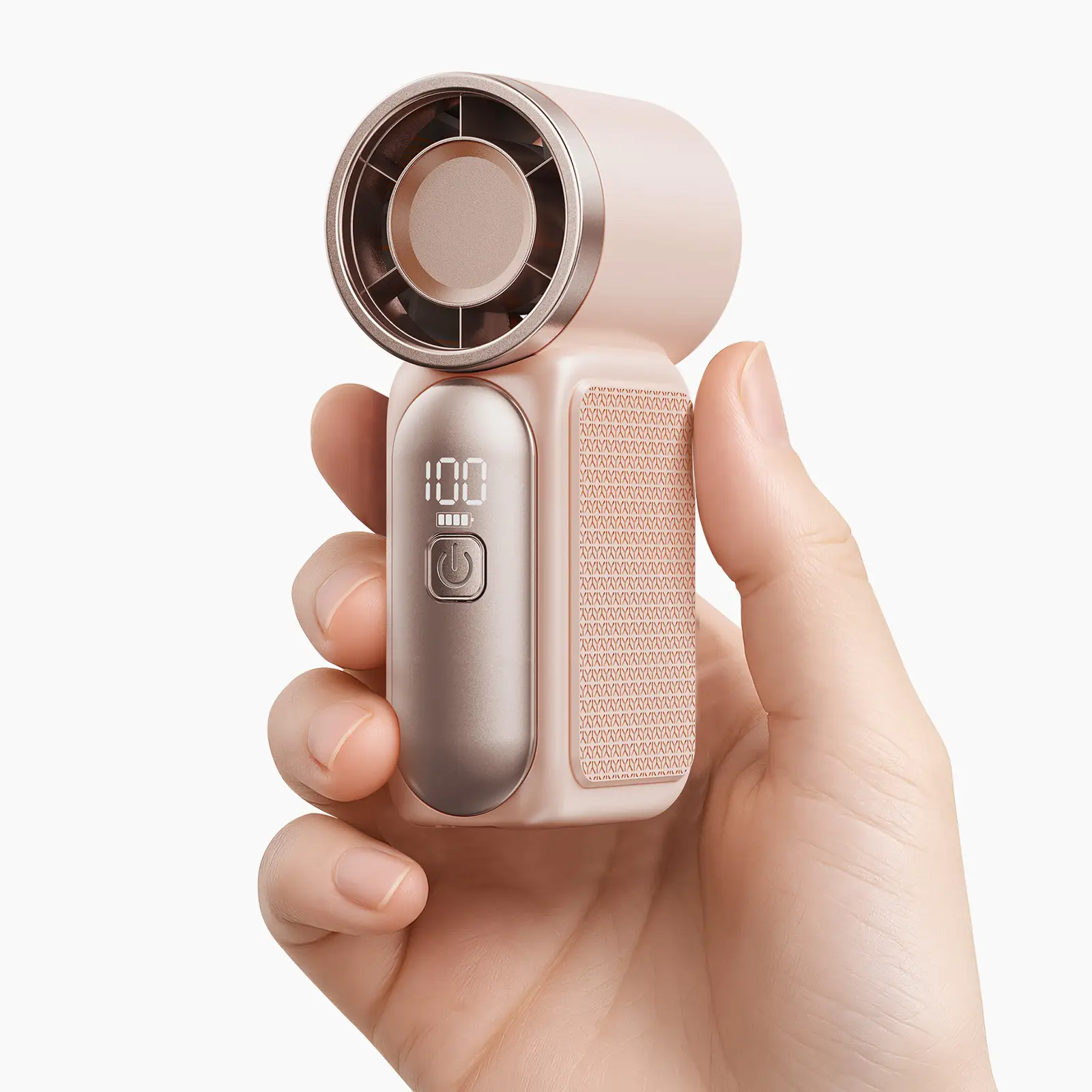 GAIATOP Super Mini Handheld Fan, High-Speed Turbo, 6-Gear Adjustable with LED Display, USB Rechargeable Battery, Perfect for Travel, Outdoor Use, Wome