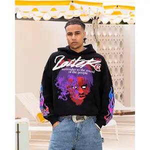 Loiter Live In Direct Vintage Hoodie Black